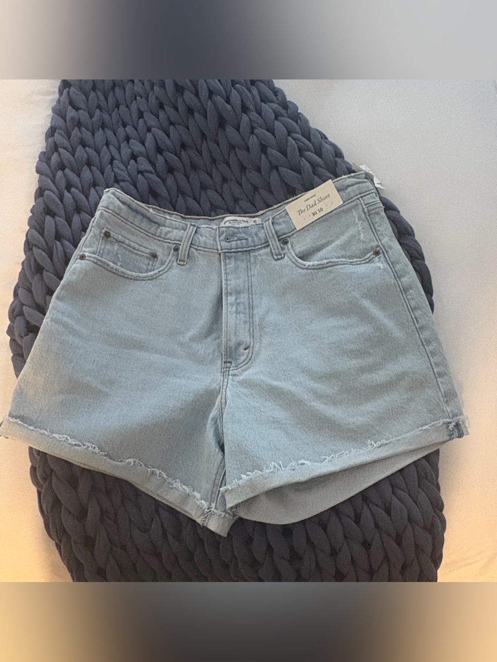 Light Wash Denim 'The Dad Short' Women's Shorts